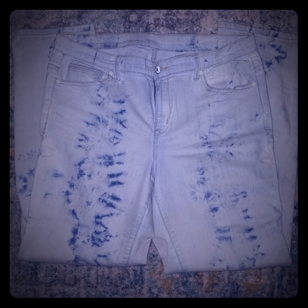 Calvin Klein denim tie dye jeans